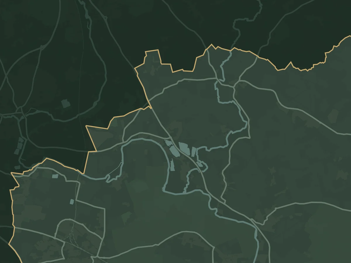 Map of Berinsfield and the villages around it, including Dorchester-on-Thames, Drayton St Leonard, Little Wittenham, Benson, Chalgrove and Clifton Hampden. Our base in Wallingford is about 5 miles to the south. The line marks the edge of the area we cover.