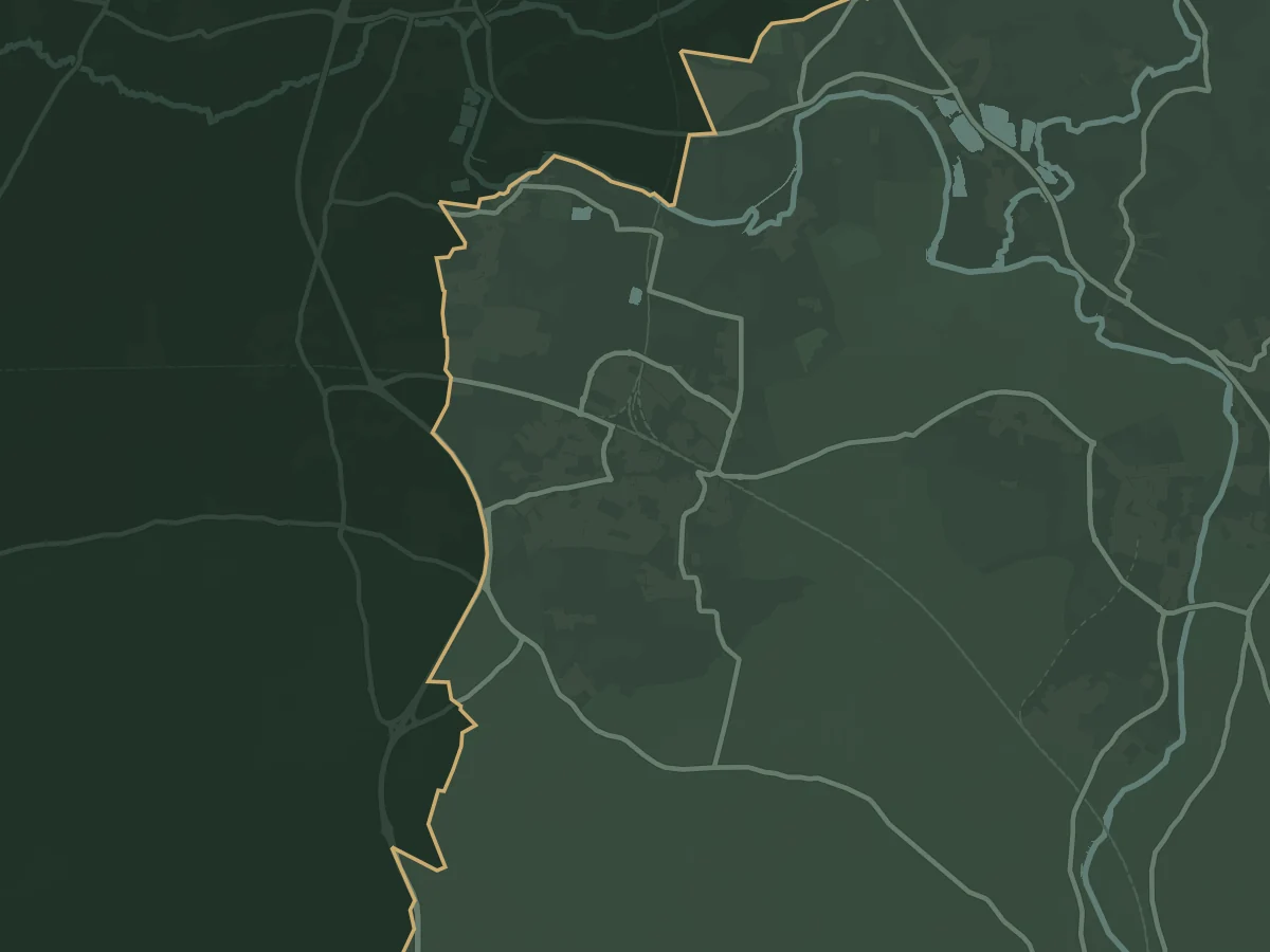 Map of Didcot and the villages around it, including East Hagbourne, North Moreton, South Moreton, Long Wittenham, Harwell and Blewbury. Our base in Wallingford is about 5 miles to the east. The line marks the edge of the area we cover.