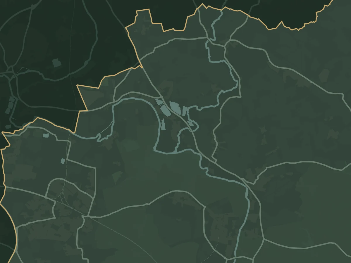 Map of Dorchester-on-Thames and the villages around it, including Warborough, Shillingford, Little Wittenham, Burcot, Berinsfield and Benson. Our base in Wallingford is about 3.5 miles to the south-east. The line marks the edge of the area we cover.